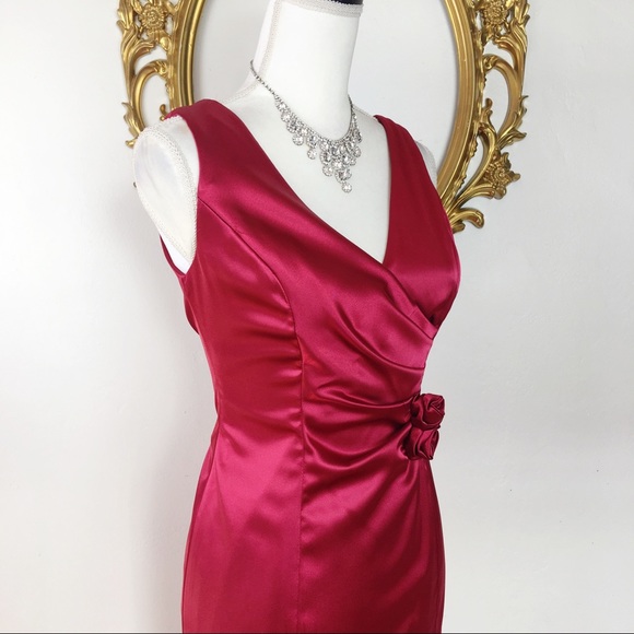 Evan Picone Red Dress Size 4 - Picture 3 of 7